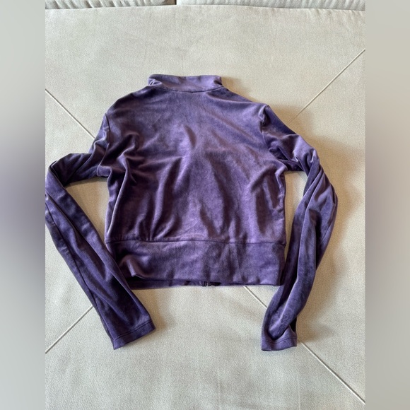 ADIDAS Women's Purple Velour Tracksuit Set - Picture 8 of 8